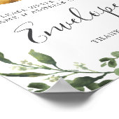 Twindenergie voor Baby shower-adresenvelopteken Poster (Hoek)