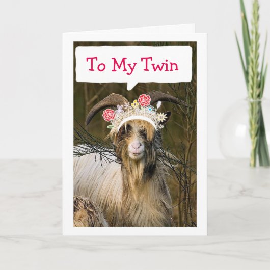 TWINE, BESTE VRIEND, BESTSISTER/KONINGE HAPPY BIRT KAART (Voorkant)