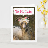 TWINE, BESTE VRIEND, BESTSISTER/KONINGE HAPPY BIRT KAART (Gele Bloem)