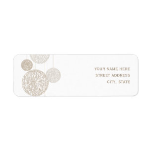 Twine Wereldbollen Wedding Address Label