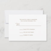 Twine Wereldbollen Wedding R.S.V.P. RSVP Kaartje (Achterkant)