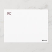 Twine Wrapped Mason Jar Sunflower Save the Date Briefkaart (Achterkant)