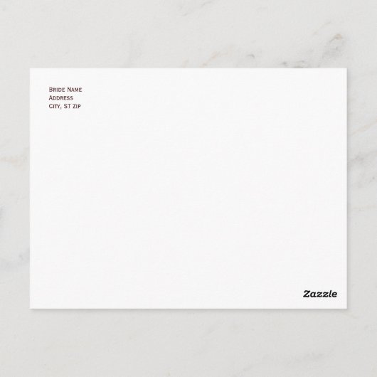 Twine Wrapped Mason Jar Sunflower Save the Date Briefkaart (Achterkant)