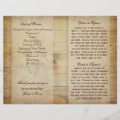 Twine Wrapped Mason Jar Sunflower Wedding Programm (Achterkant)