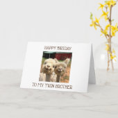 **TWINEBROER** HET DELEN VAN BIRTHDAYS IS GROOT KAART (Gele Bloem)