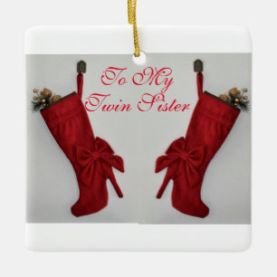 TWINEE BOOTS EN TWINESTER WISSEN KERAMISCH ORNAMENT