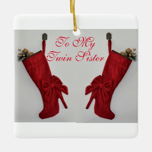 TWINEE BOOTS EN TWINESTER WISSEN KERAMISCH ORNAMENT (Voorkant)