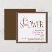 Twinin Girls Slaping Babies Baby shower Kaart (Voorkant / Achterkant)