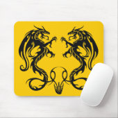 Twinin tegenstander Tribal Dragons Mousepad Muismat (Met muis)