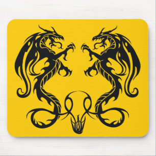 Twinin tegenstander Tribal Dragons Mousepad Muismat