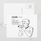 TWINK BRIEFKAART (Voorkant / Achterkant)
