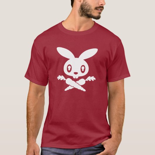 Twink Bunny Skull Adult T-shirt (Voorkant)