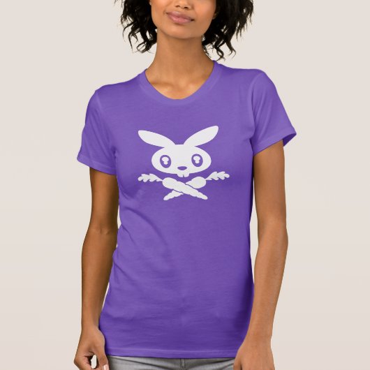 Twink Bunny Skull-dames T-Shirt (Voorkant)