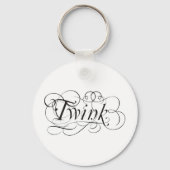 Twink calligraphic sleutelhanger (Voorkant)