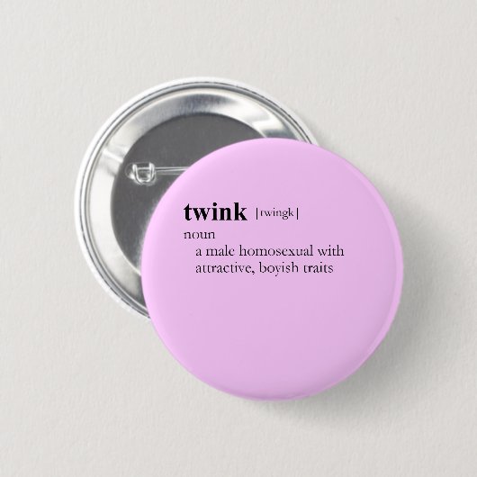 TWINK (definitie) Ronde Button 5,7 Cm (Voorkant /achterkant)