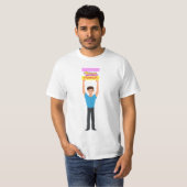 Twink Power LGBTQ+ Gay Pride T-shirt (Voorkant volledig)