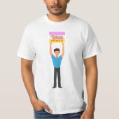 Twink Power LGBTQ+ Gay Pride T-shirt (Voorkant)