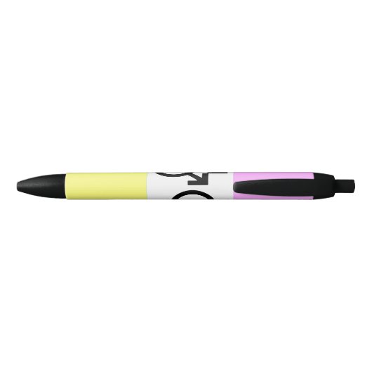 Twink Pride Flag Zwarte Inkt Pen (Achterkant)