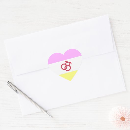 TWINK PRIDE HART STICKER (Envelop)