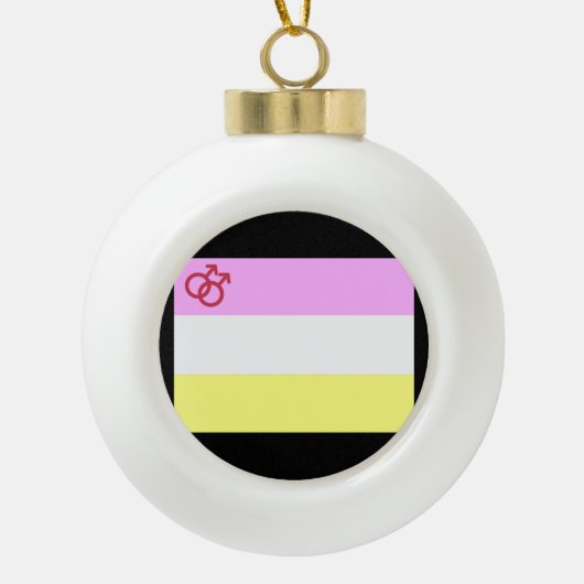 Twink Pride Keramische Bal Ornament (Voorkant)
