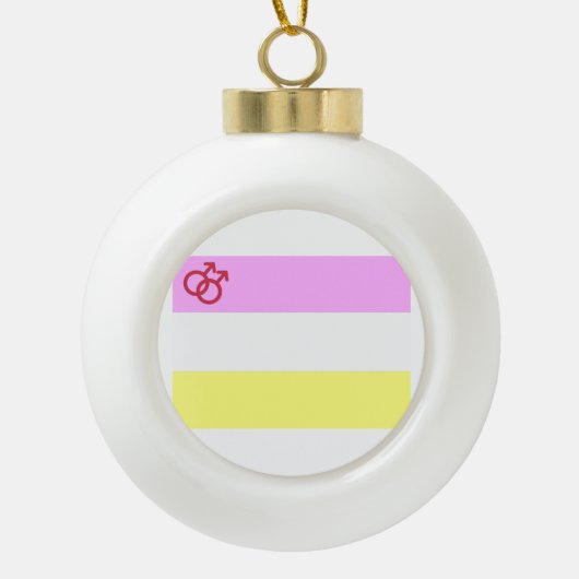 Twink Pride Keramische Bal Ornament (Voorkant)