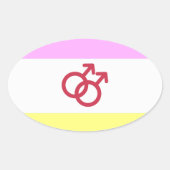 TWINK PRIDE OVALE STICKER (Voorkant)