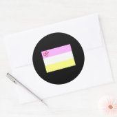Twink Pride Ronde Sticker (Envelop)