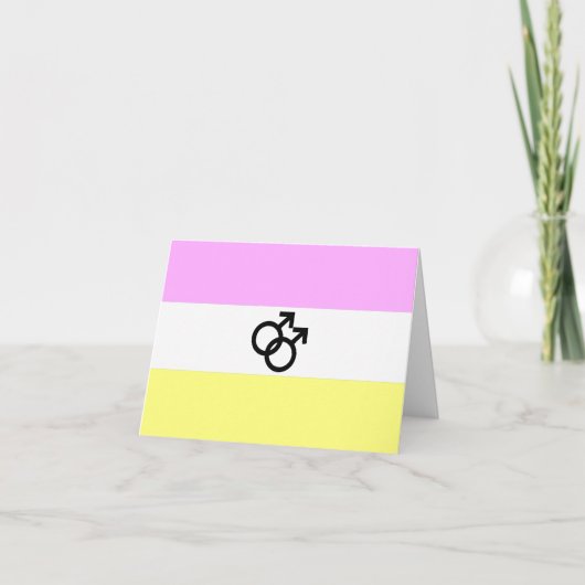 Twink Pride-vlag Bedankkaart (Voorkant)