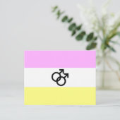 Twink Pride Vlag Briefkaart (Staand voorkant)