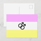 Twink Pride Vlag Briefkaart (Voorkant / Achterkant)