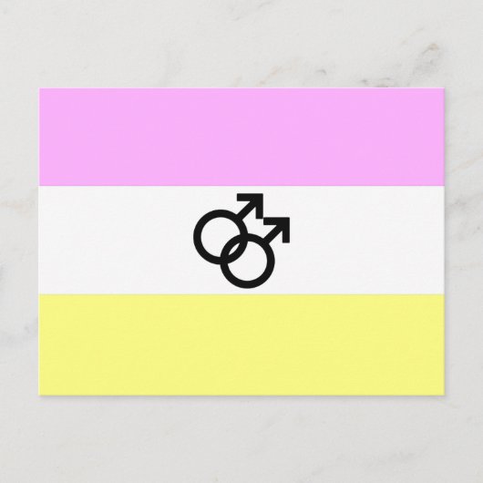 Twink Pride Vlag Briefkaart (Voorkant)
