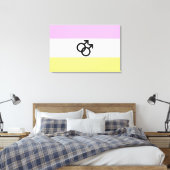 Twink Pride-vlag Canvas Afdruk (Insitu (Slaapkamer))