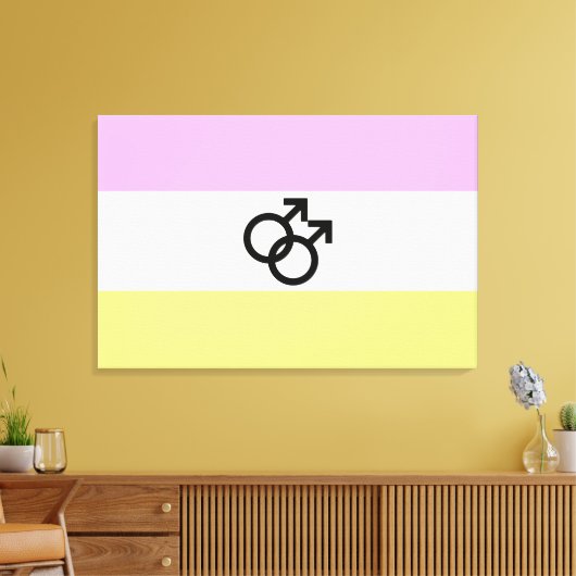 Twink Pride-vlag Canvas Afdruk (Insitu (Woonkamer))