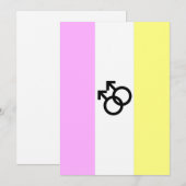 Twink Pride-vlag Feestdagenkaart (Voorkant / Achterkant)
