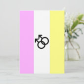 Twink Pride-vlag Feestdagenkaart (Staand voorkant)