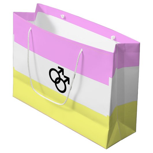Twink Pride Vlag Groot Cadeauzakje (Voorkant Gekanteld)