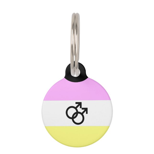 Twink Pride-vlag Huisdierpenning (Voorkant)
