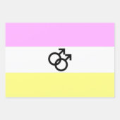 Twink Pride Vlag Inpakpapier Vel (Voorkant)