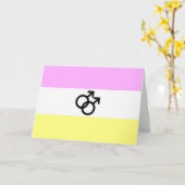 Twink Pride-vlag Kaart (Gele Bloem)