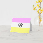 Twink Pride Vlag Kaart (Gele Bloem)