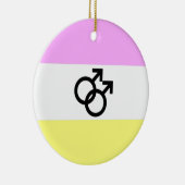 Twink Pride-vlag Keramisch Ornament (Rechts)