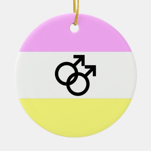 Twink Pride-vlag Keramisch Ornament (Voorkant)