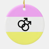 Twink Pride-vlag Keramisch Ornament (Achterkant)