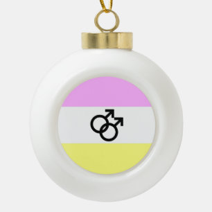 Twink Pride Vlag Keramische Bal Ornament