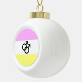 Twink Pride Vlag Keramische Bal Ornament (Rechts)