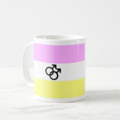 Twink Pride-vlag Koffiemok (Voorkant links)