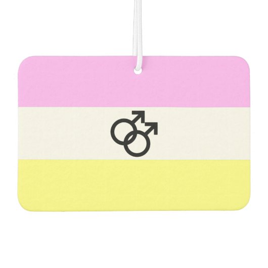 Twink Pride Vlag Luchtverfrisser (Voorkant)