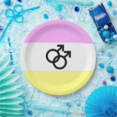Twink Pride Vlag Papieren Bordje (Feest)