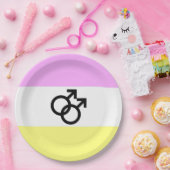 Twink Pride Vlag Papieren Bordje (Feest)