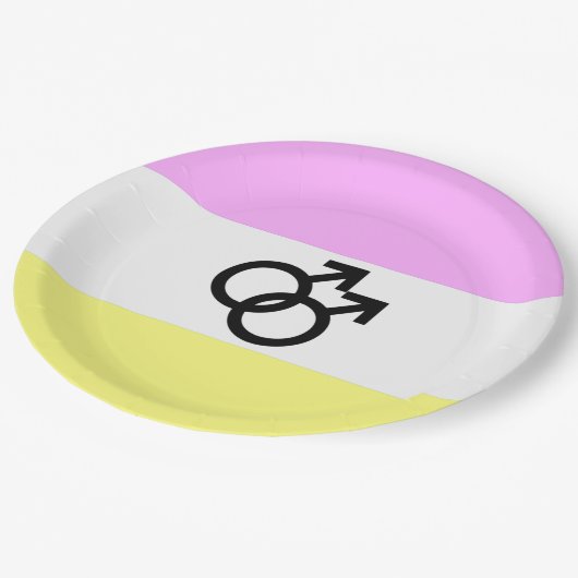 Twink Pride Vlag Papieren Bordje (Gekanteld)